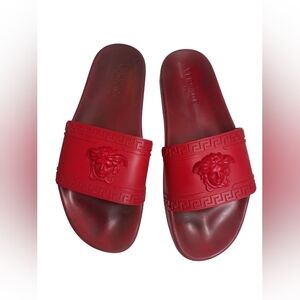 Versace Medusa Head Red Slides